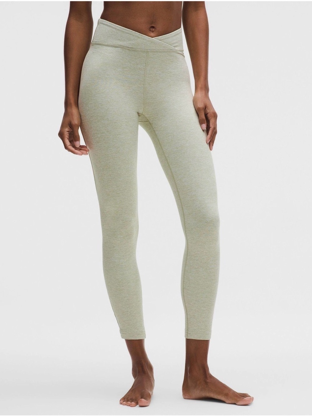 Lululemon Cross Over Leggings Size 4 NWT Fog Green